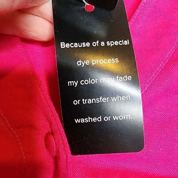 5X 28W Torrid Pink Linen Harper Pullover Tank Blouse Pocket Flowy Shirttail hem - Picture 4 of 7